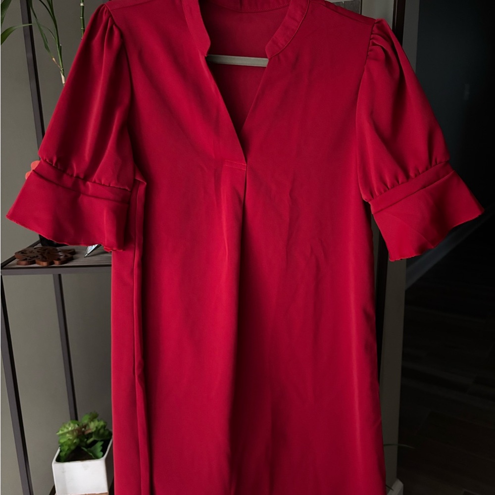 Elegant Red Women's Top